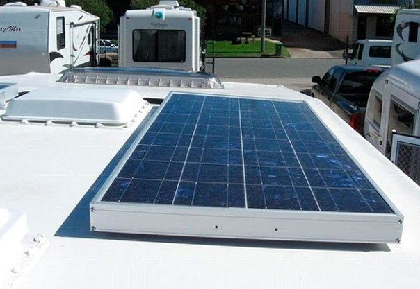 Coach roof solar panel.