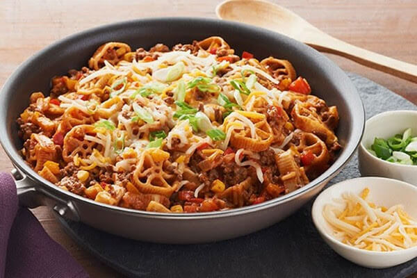One-Pot Taco Pasta - great for RV camping trips.